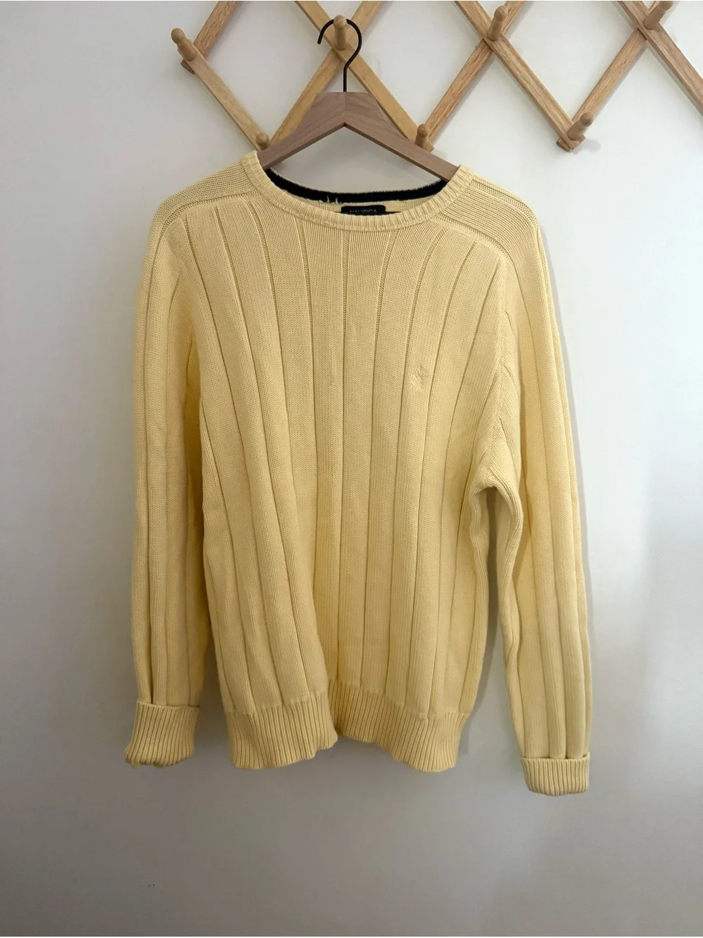 Butter Yellow Ribbed Knit Sweater • Classic • Cottagecore • Cozy